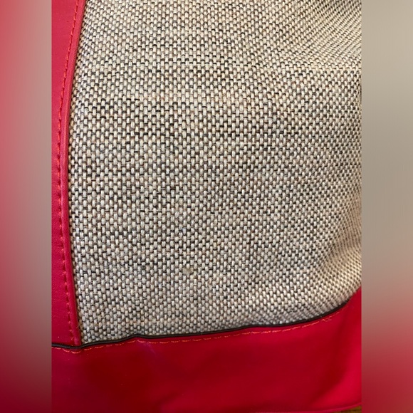 London Fog  Leather & Tweed Handbag - Picture 7 of 8